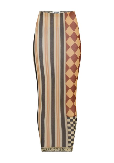 patchwork long skirt woman multicolr JEAN PAUL GAULTIER | 26/01-W-SK033-M015P90